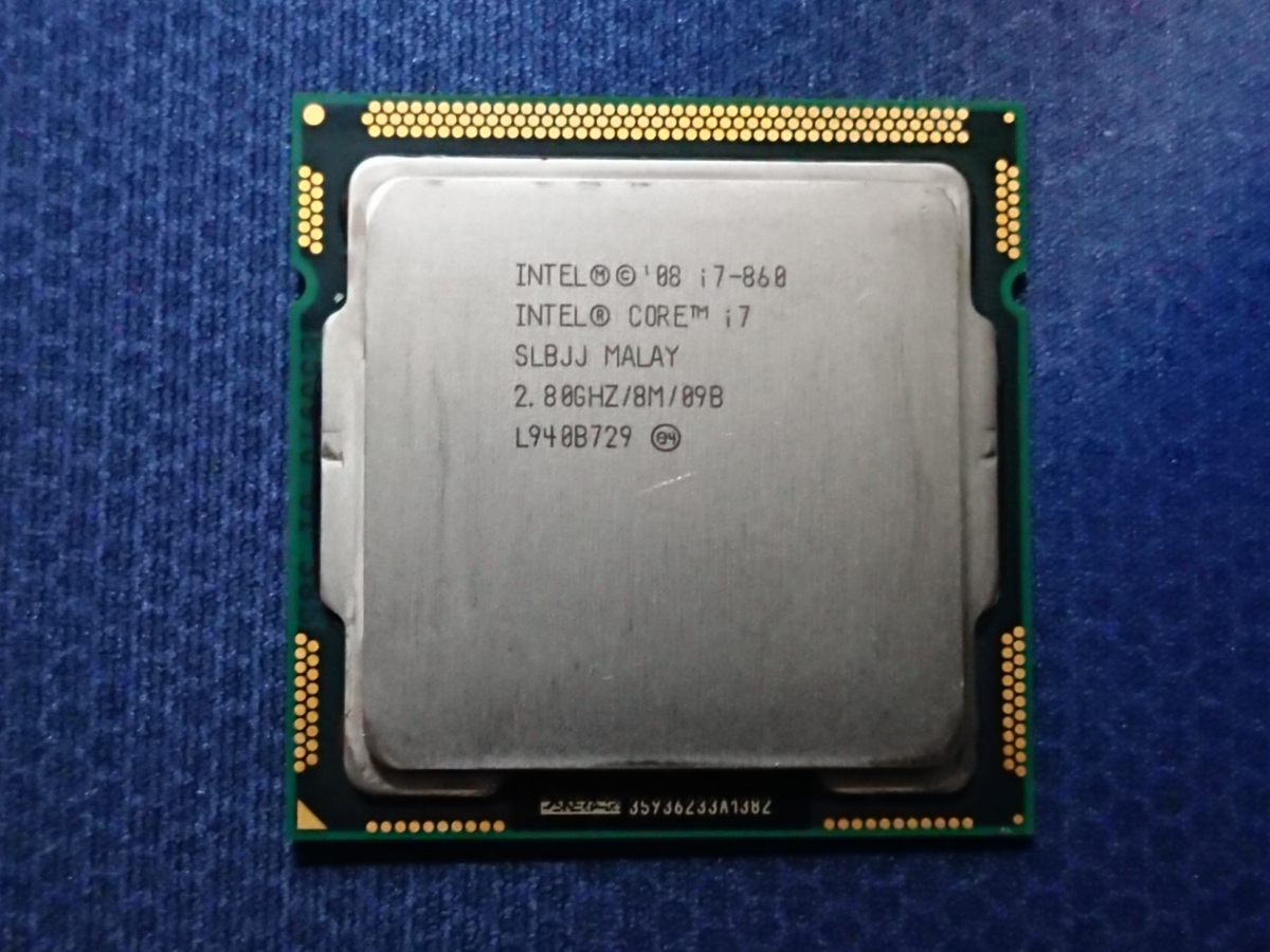 送料無料】Intel Core i7-860/2.80GHz/SLBJJ/4C8T/LGA1156【動作未確認