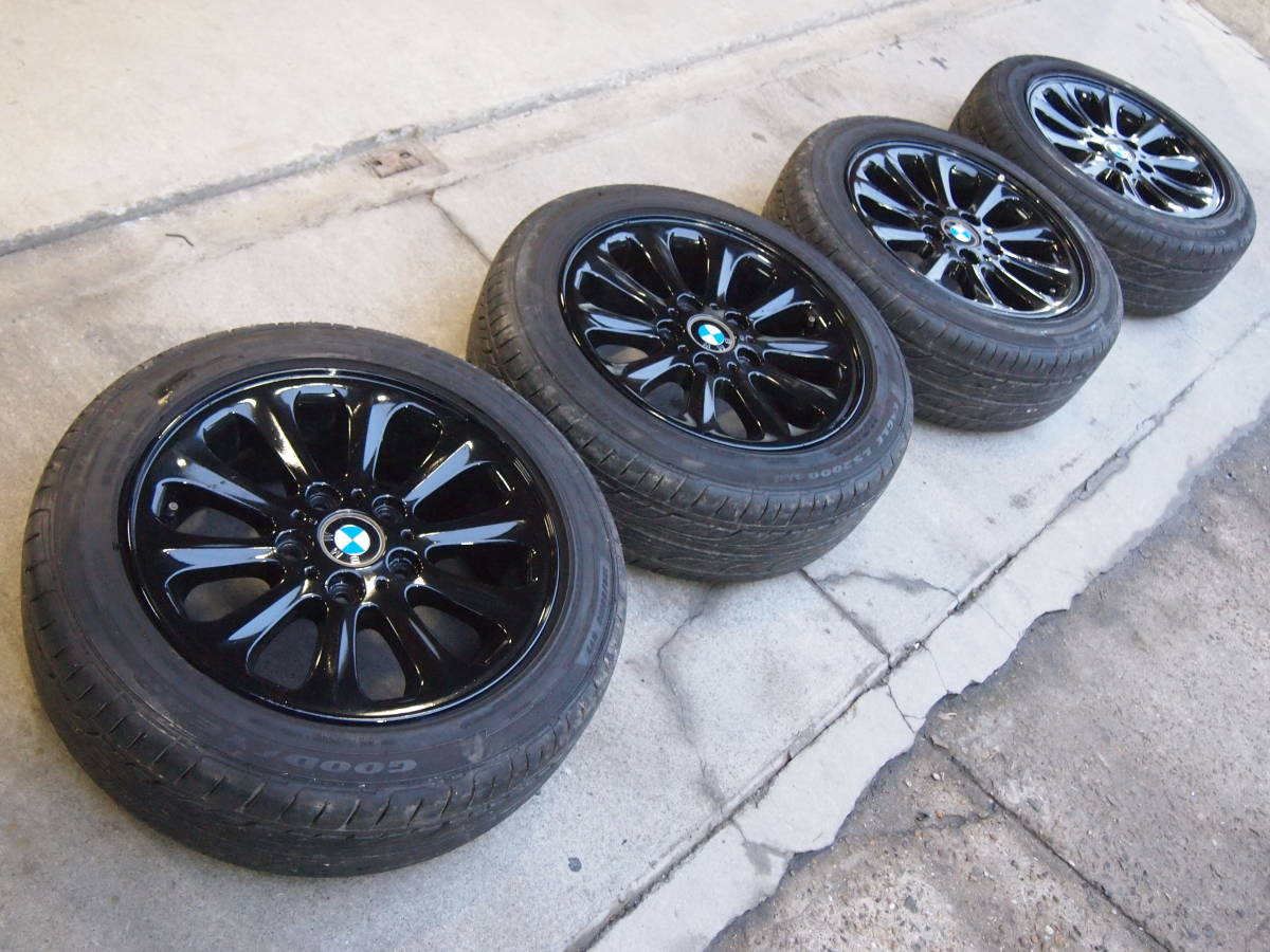 BMW純正 バリ山8部山 1シリーズ タイヤホイール 16インチ 195/55R16 