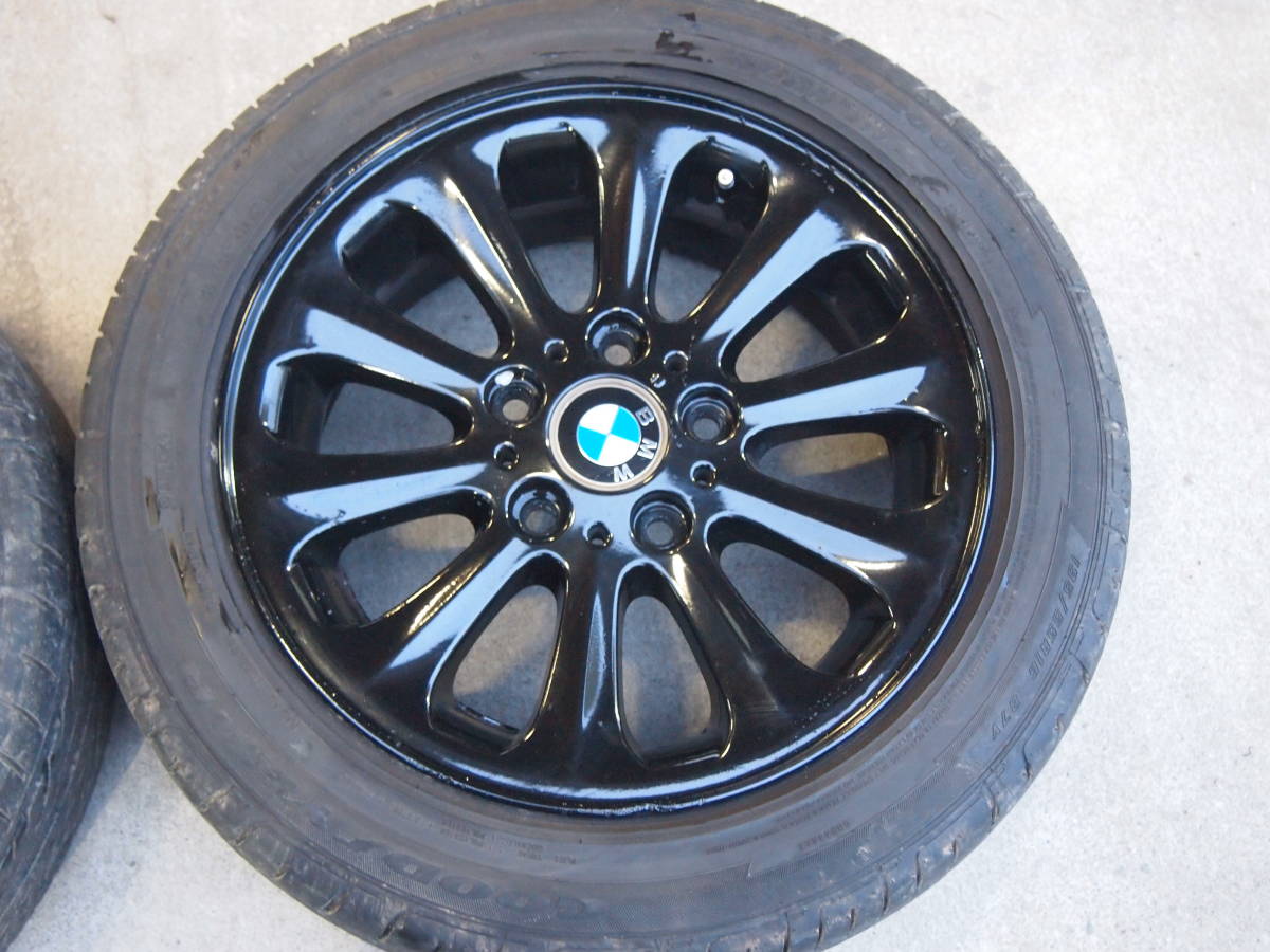 BMW純正 バリ山8部山 1シリーズ タイヤホイール 16インチ 195/55R16 