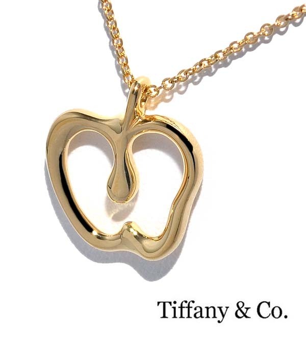 ★仕上済！Tiffany & Co. ティファニー アップル モチーフ ネックレス K18YG★