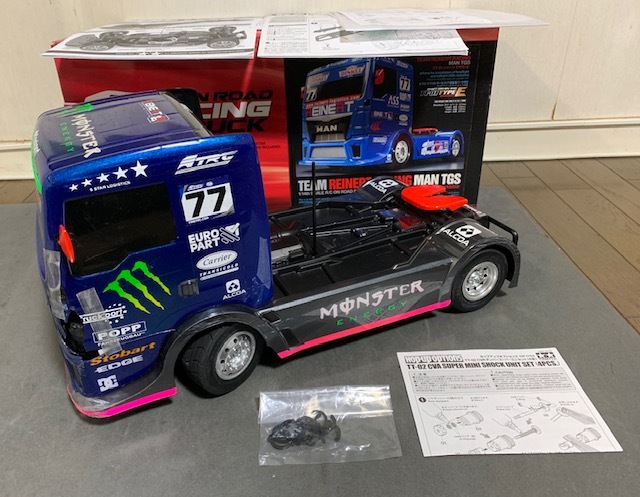 中古】 タミヤ 1/14レーシングトラックMAN TGS TT-01 TYPE-Eシャーシ
