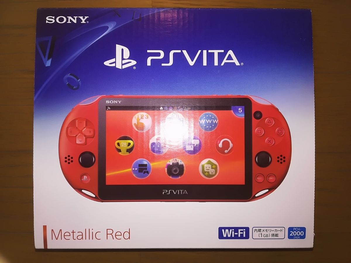 Vita PCH-2000 PlayStation メタリックレッド SONY 本体 Wi-Fi PCH 