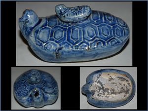 李朝 青磁 亀甲船 水滴 希少品 気高い