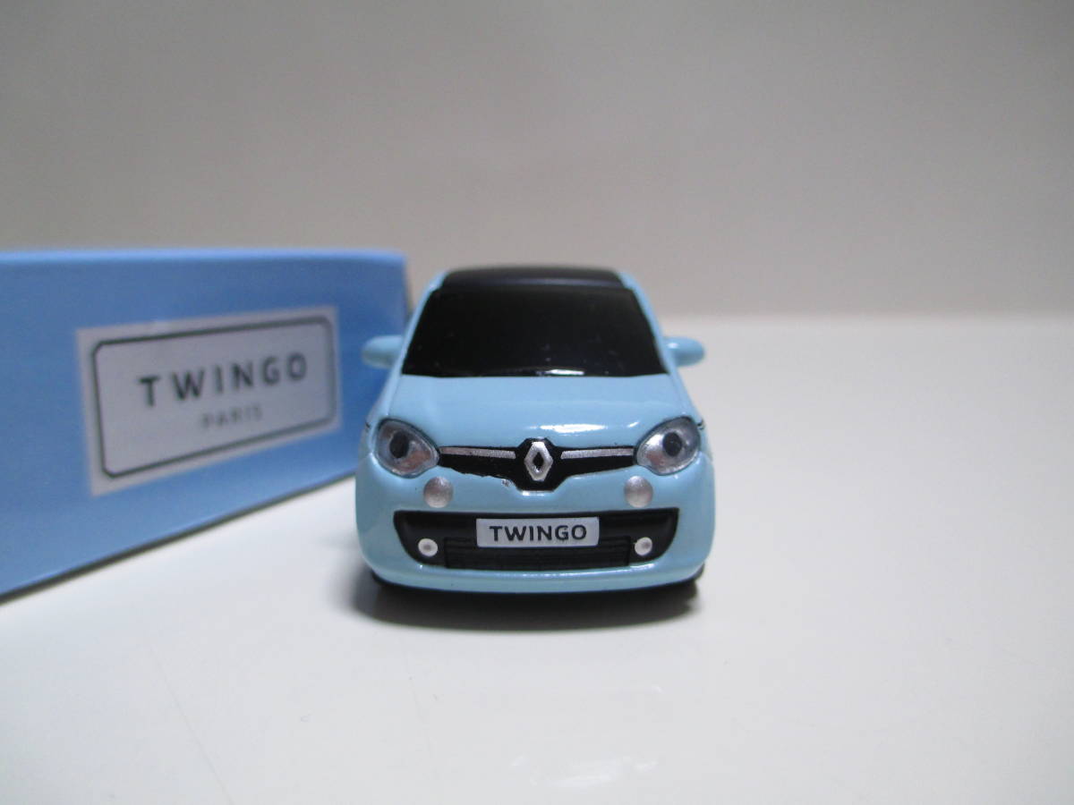 ルノー トゥインゴ　Renault TWINGO　ディーラー特注 非売品　ミニカー　ライトブルー×ブラック
