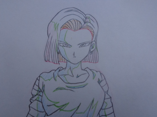ドラゴンボール 直筆原画 人造人間18号 ③ 鳥山明 週刊少年ジャンプ