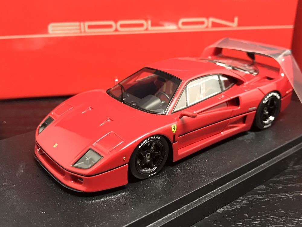 アイドロン 1/43 フェラーリ F40 ライトウエイト Ver. 1990 レッド