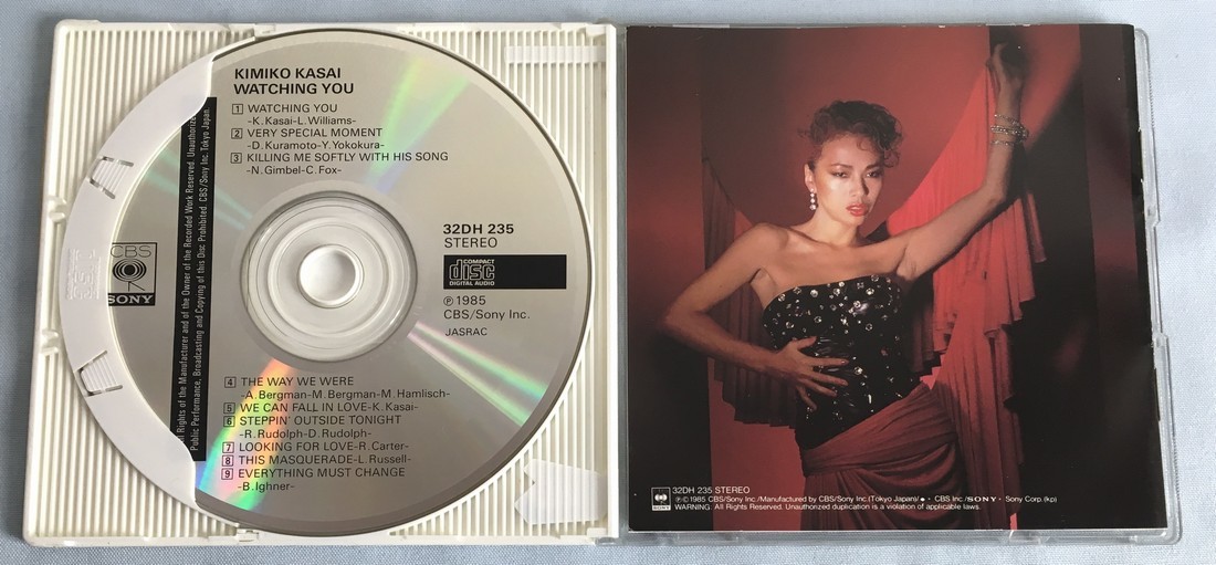 CD★笠井紀美子 WATCHING YOU ウォッチング・ユー★32DH-235 スリムケース