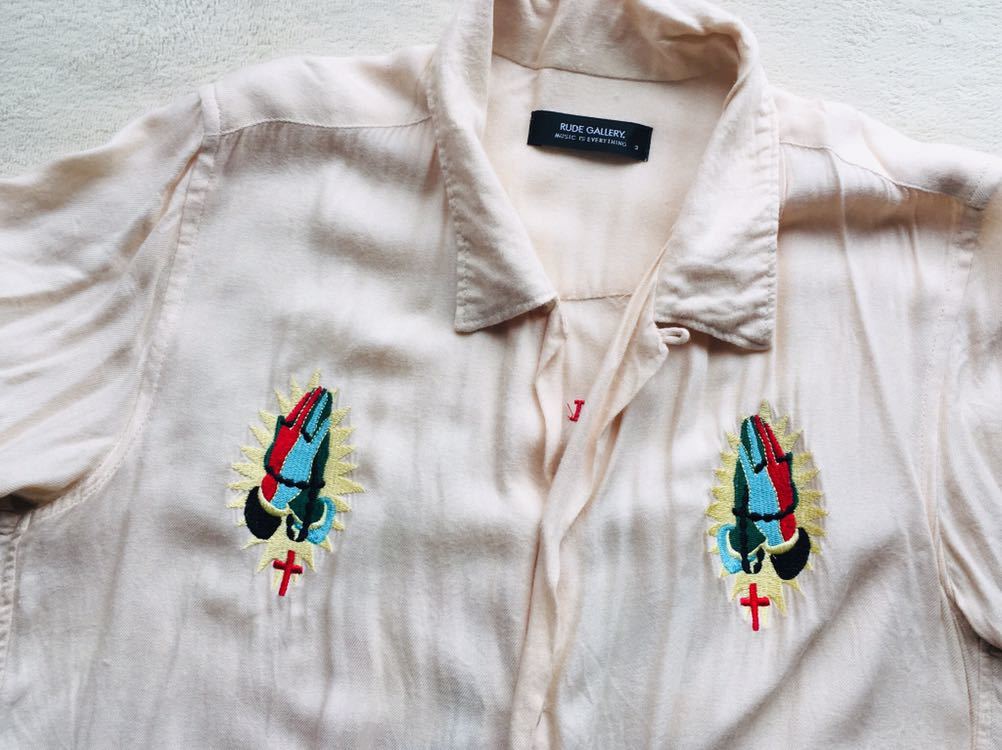 ルードギャラリー マリア刺繍シャツ サイズ3(M) チバユウスケ着用  