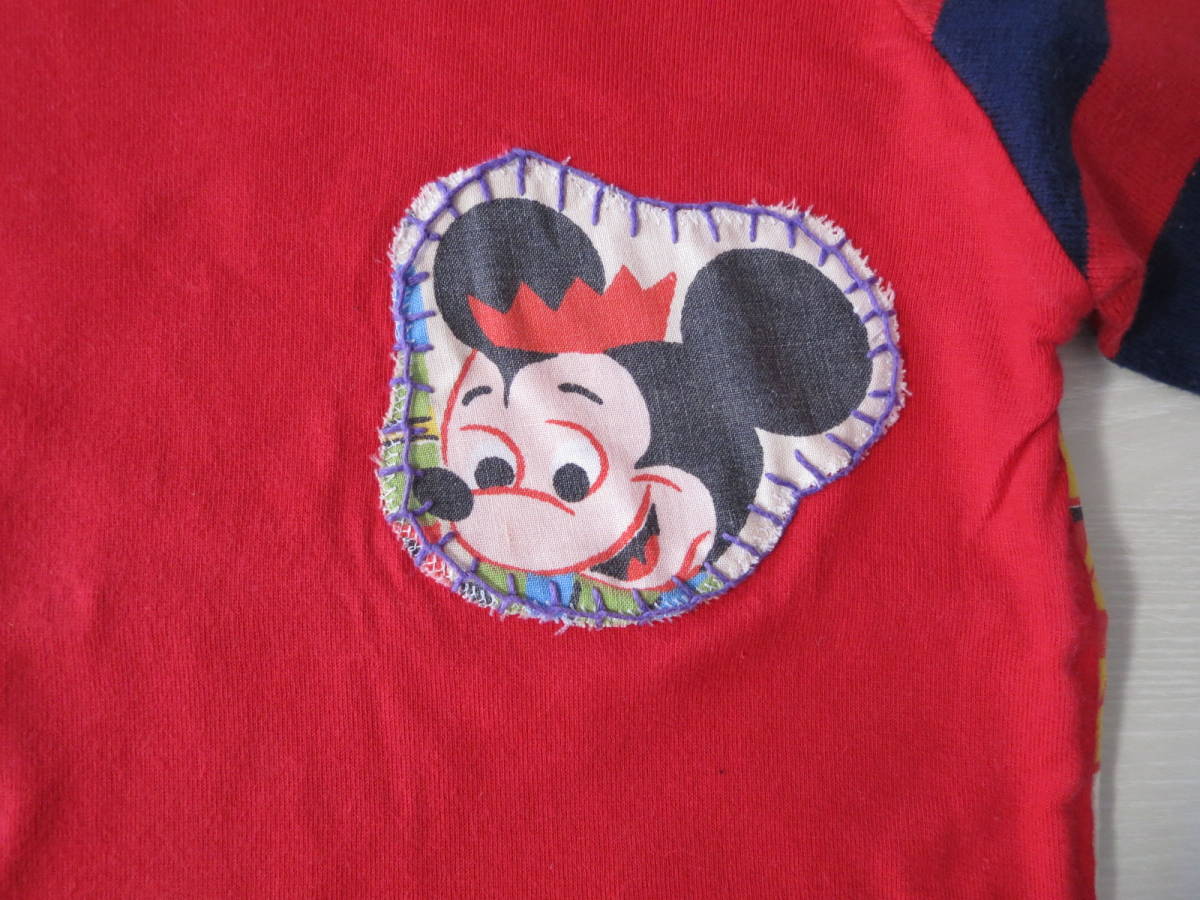ディズニー ミッキー シーツリメイク 長袖ｔシャツ １００ｃｍ 100 95 104cm 売買されたオークション情報 Yahooの商品情報をアーカイブ公開 オークファン Aucfan Com