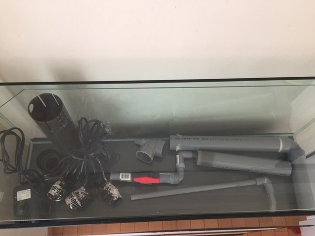 【引取り限定】90cm×30cm×36cm オーバーフロー水槽セット三重管_6