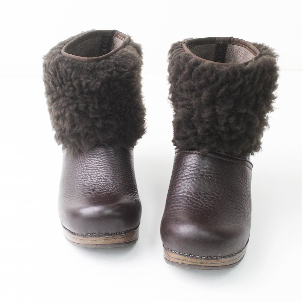 DANSKO × MIYOKO OKAO ダンスコ 岡尾美代子 ボア ショート ブーツ 38