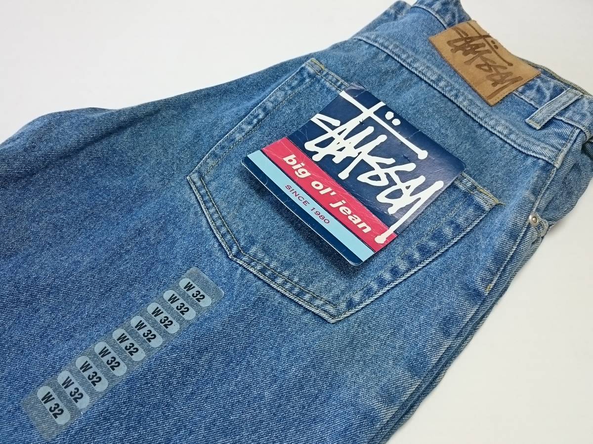 デッドストック 90s stussy big USA製 ol jean old OLD STUSSY Old BIG 