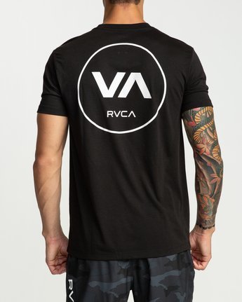 RVCA Tシャツ メンズ ルーカ 半袖 SS バックプリント ロゴ 速乾 軽量 EDGE STRAIGHT SPORT SALERVCA 2026年春夏モデル 白