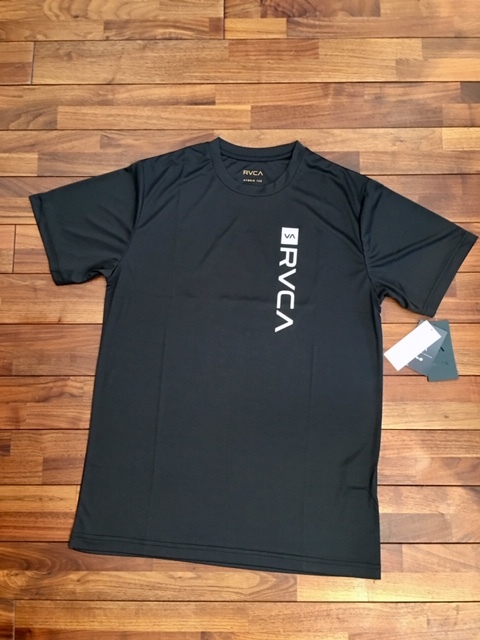 RVCA Tシャツ メンズ ルーカ 半袖 SS バックプリント ロゴ 速乾 軽量 EDGE STRAIGHT SPORT SALERVCA 2026年春夏モデル 白