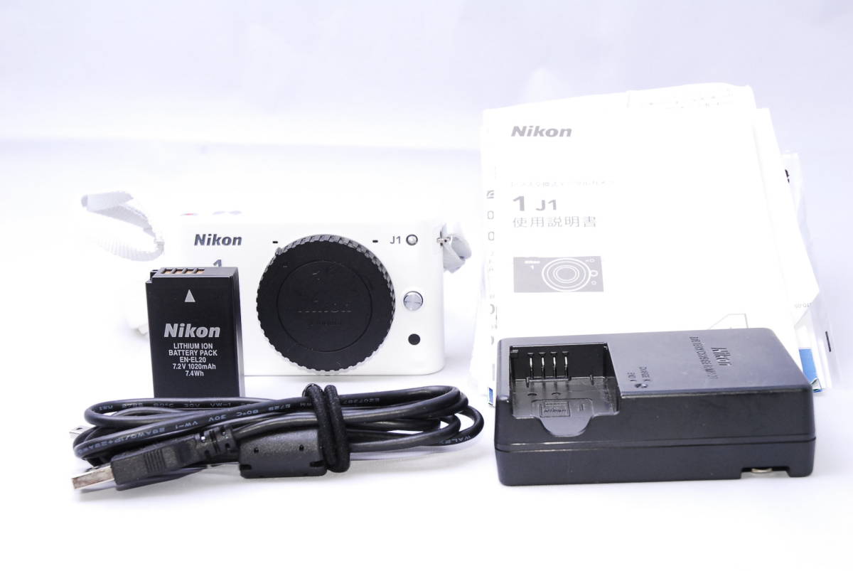 ニコン Nikon 1 J1 ボディ ホワイト 良品