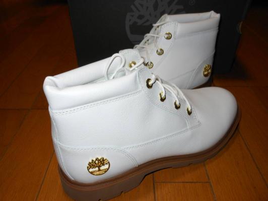 ★新品★Timberland ティンバーランドベーシック チャッカ・ホワイト ブーツ (白)27.5cm★ 