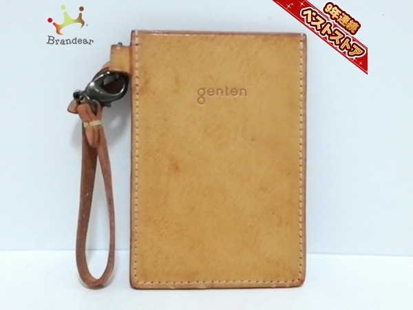 人気の売れ筋 ゲンテン genten パスケース レザー ブラウン 財布