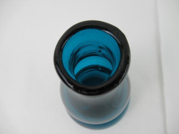 倉敷ガラス ブルー 吹きガラス 水注 花入 公式通販 一輪挿し
