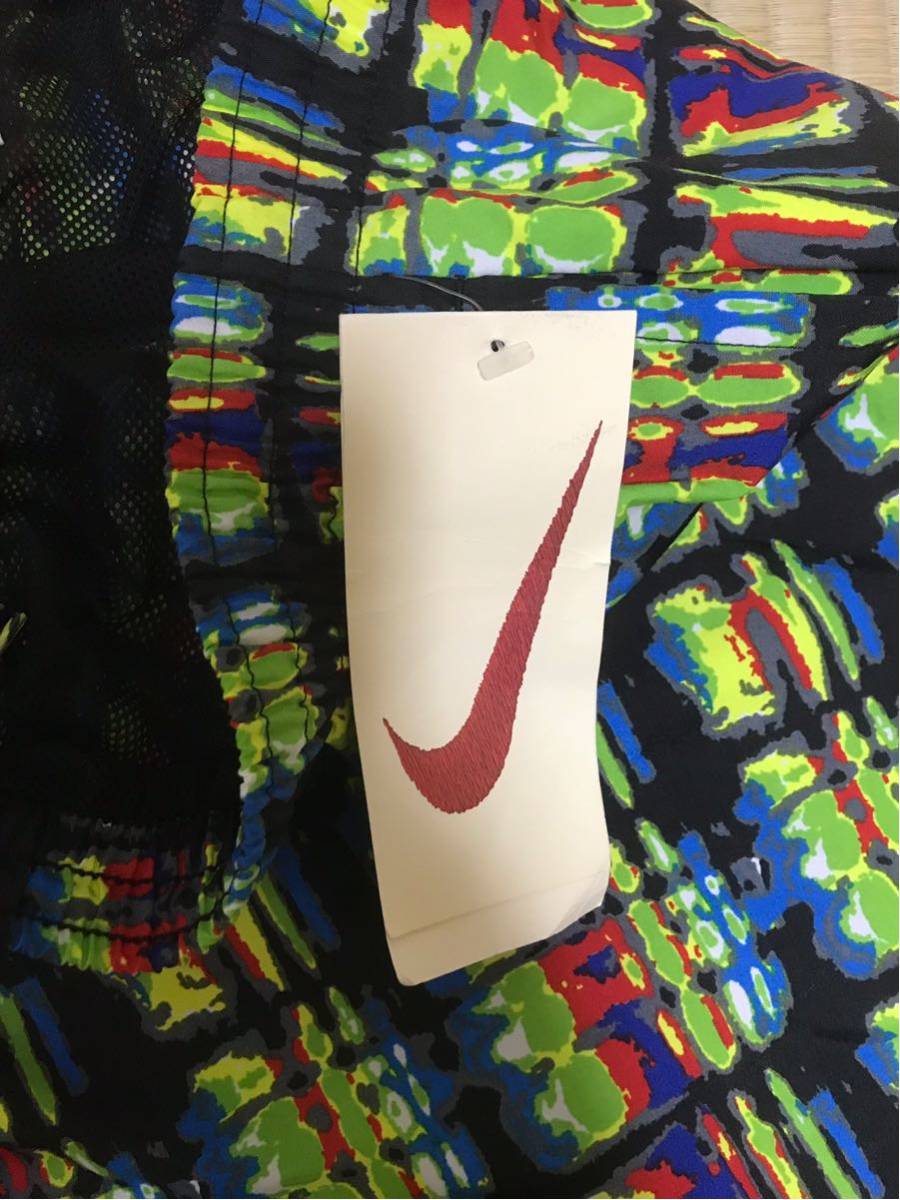 NIKE ナイキ ハーフパンツ スイムパンツ クレイジーカラー マルチカラー レインボー デッドストック DEADSTOCK 新品 acg L