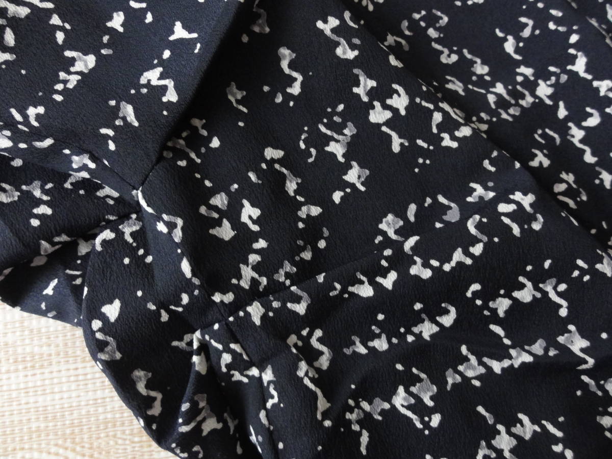 美品・23区・タックニュアンス・ジョーゼットワンピース・40