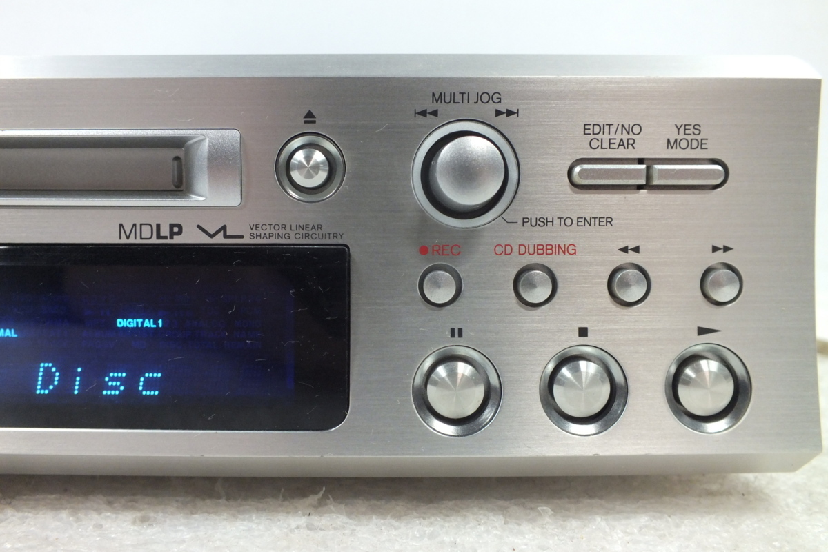 ☆ONKYO☆オンキョー MDデッキ MD-133 リモコン付 動作OK Hi-MD対応