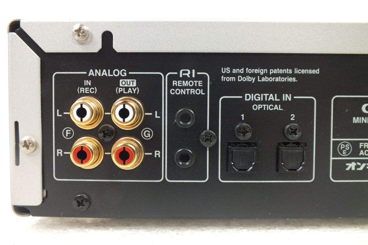 ☆ONKYO☆オンキョー MDデッキ MD-133 リモコン付 動作OK Hi-MD対応