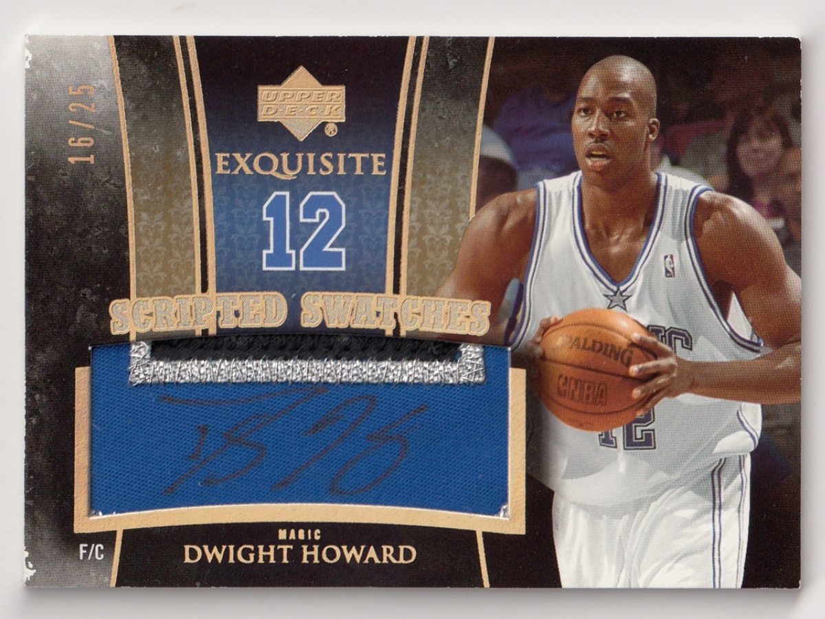 お買い得，安い 2005-06 Exquisite Scripted Swatches Dwight Howard /25(Upper Deck)｜売買されたオークション情報、yahooの商品情報をアーカイブ公開 - オークファン Upper Deck