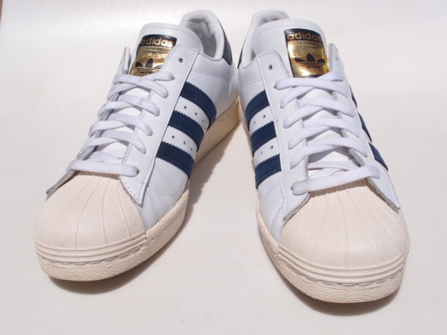 16年 限定 adidas スーパースター 80s 白紺 27cm 金ベロ その④