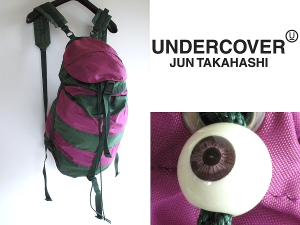 希少 初期 UNDERCOVER アンダーカバー 2005SS BUT期 (But Beautiful 2) ボーダー切替 目玉リュック 大容量 バックパック JONIO 男女兼用