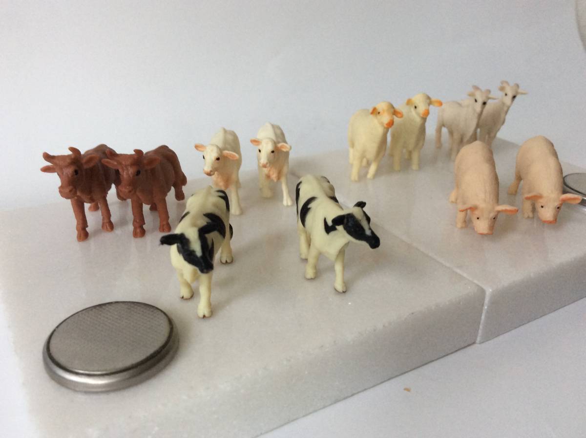 ミニチュア 家畜 動物 フィギュア 6種 12匹 ジオラマ 牛 ホルスタイン ジャージー シャロレー ヤギ ヒツジ ブタ Not シュライヒ 生き物 売買されたオークション情報 Yahooの商品情報をアーカイブ公開 オークファン Aucfan Com