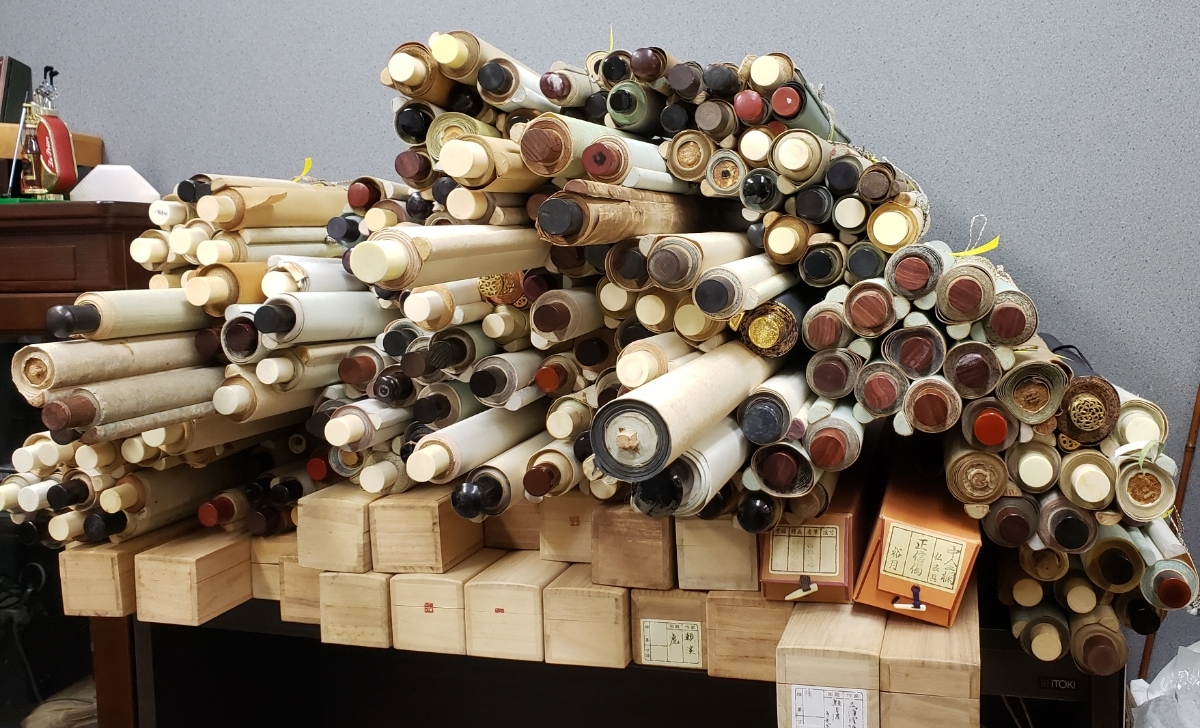 ☆掛軸☆まとめて☆220本以上☆共箱あり☆山水☆