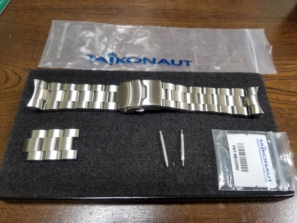 TAIKONAUTタイコノート22mmステンレスベルト オイスターブレス skx007
