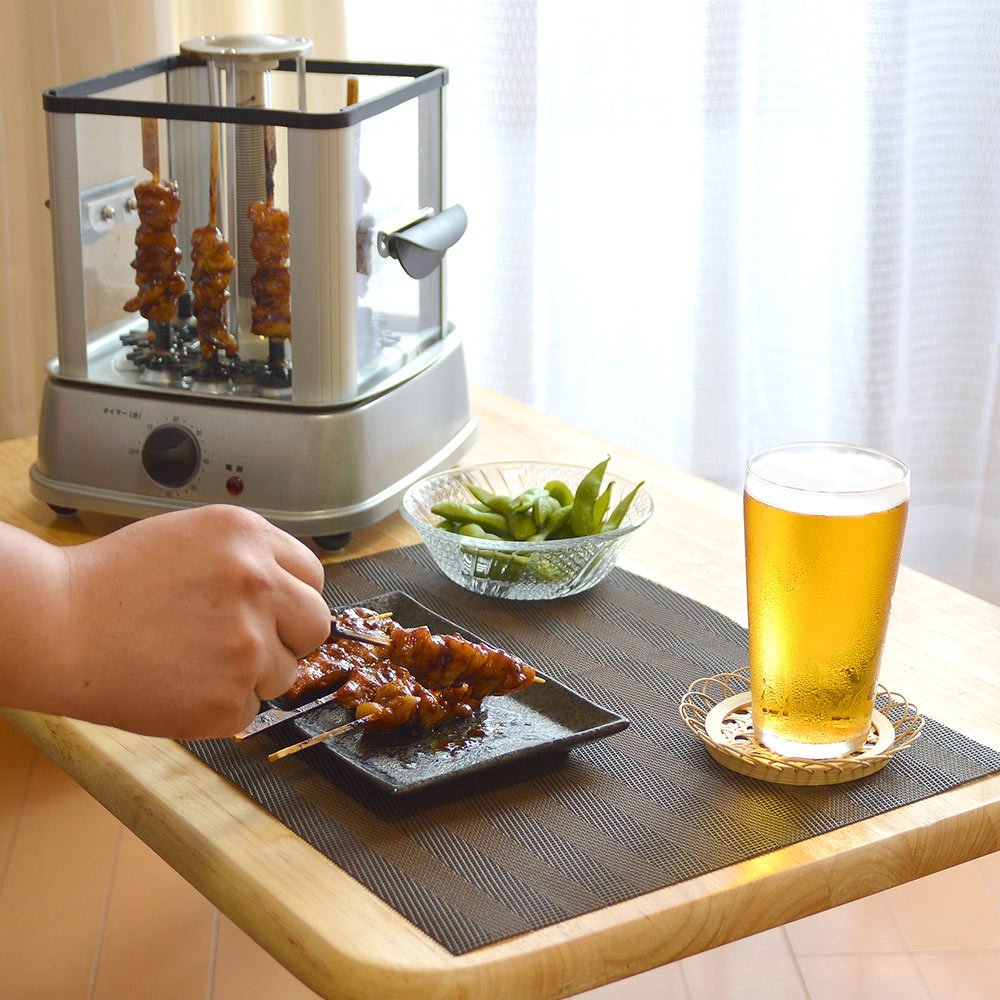 自動で回る卓上無煙焼き鳥器「自家製焼き鳥メーカー2」 | 公式 自動で