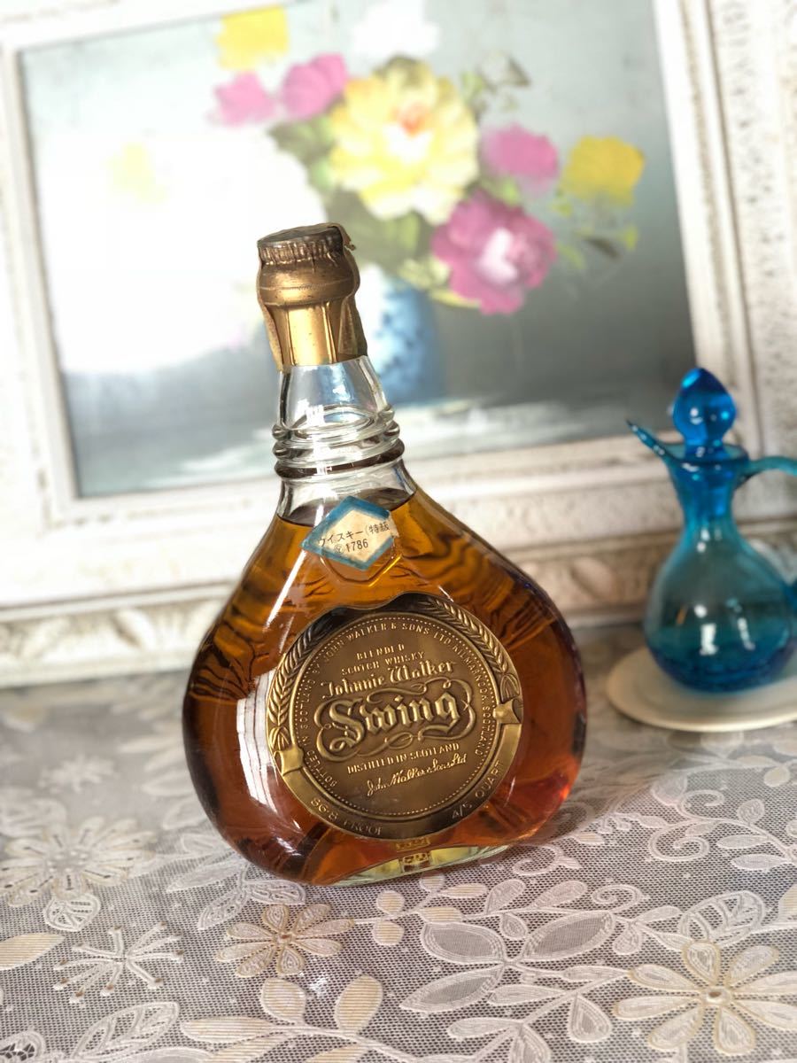 未開栓 JOHNNIE WALKER SWING ジョニーウォーカー スイング コルク栓
