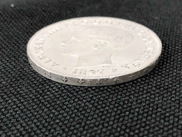 1ペソ PCGS AU フィリピン=スペイン 大型 銀貨アルフォンソEF+ 1897年銘 Yahoo!オークション - アルフォンソ13世 Detail』スペイン領フィリピン1ペソ銀貨（1897年） フィリピン 銀貨／希少1897年 スペイン領 美術品・アンティーク・コレクション 1903年｜Yahoo!フリマ（旧PayPay