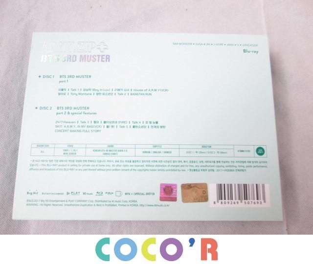 【同梱可】良品 韓流 防弾少年団 BTS Blu-ray 3RD MUSTER ARMY.ZIP+
