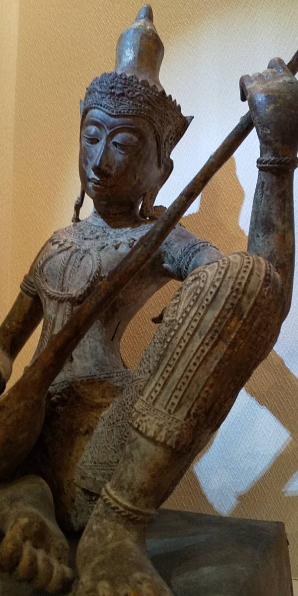即購入 19世紀タイ古銅鍍金仏 ガンダルヴァ ー 19th Century Thai
