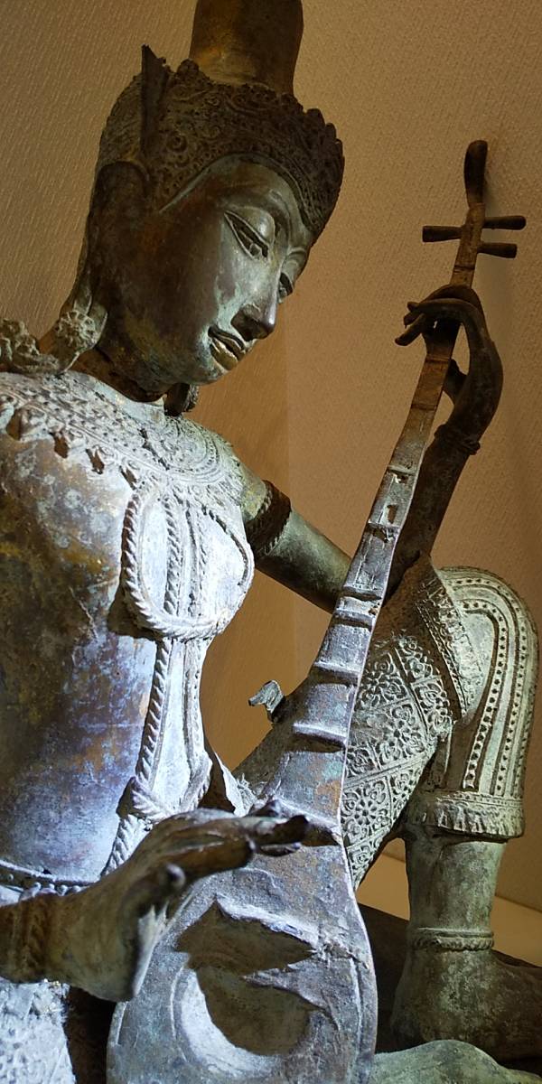 即購入 19世紀タイ古銅鍍金仏 ガンダルヴァ ー 19th Century Thai