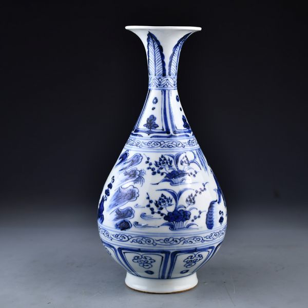 清代 康熙年製款 古陶磁器 青花 染付 人物故事文 蒋軍