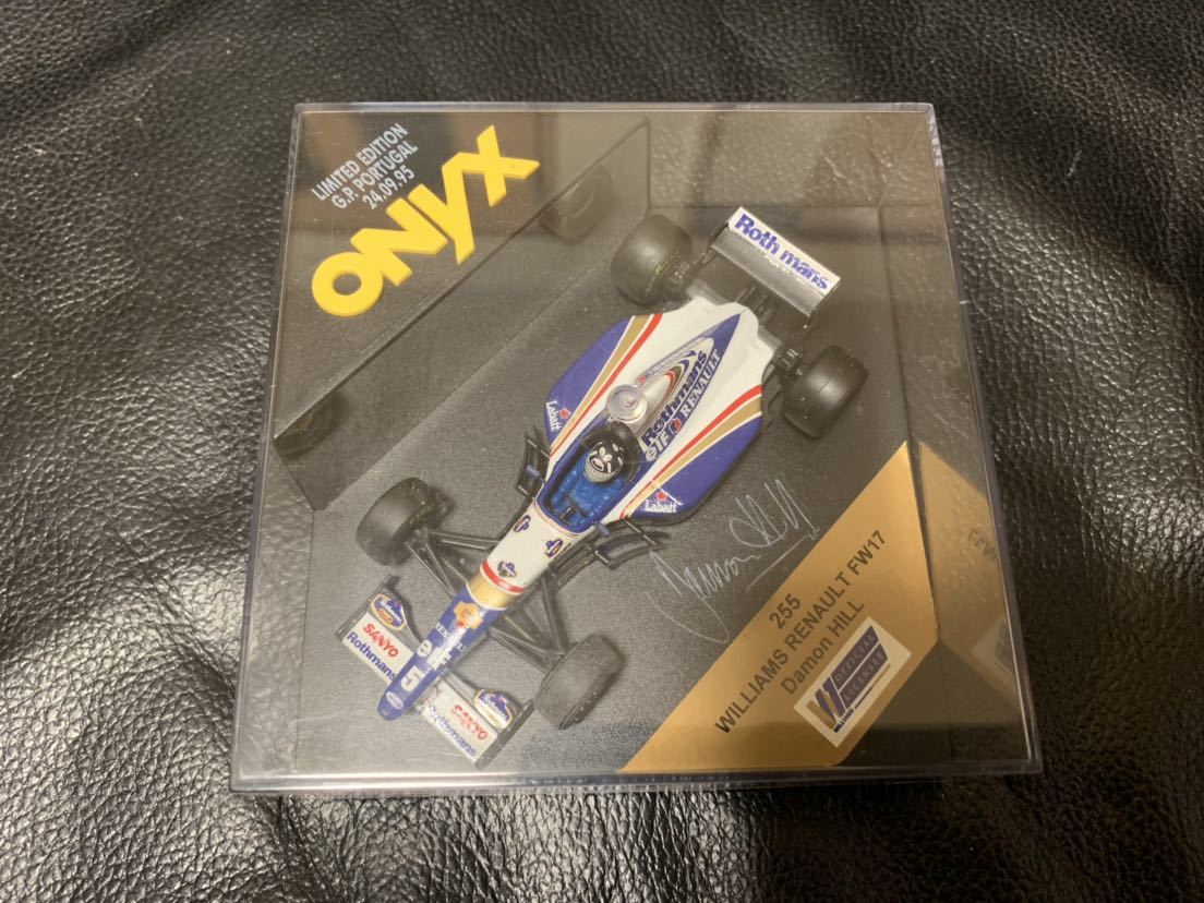 ONYX 限定 レア 1/43 ウィリアムズ ルノー FW17 D.ヒル LIMITED EDITION ポルトガルGP 24.09.95 サイン入り
