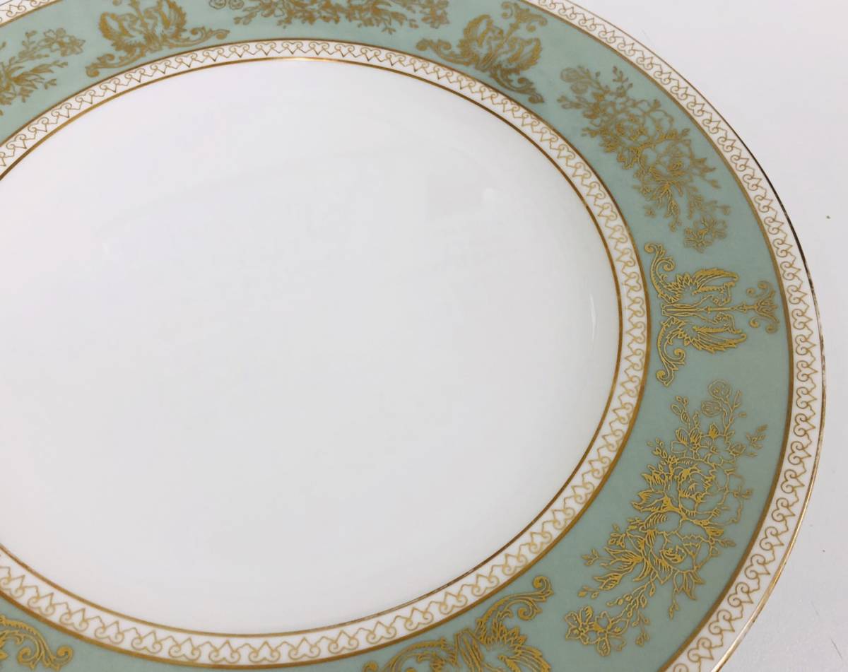 Wedgwood ウェッジウッド コロンビア セージグリーン 27cm プレート 計