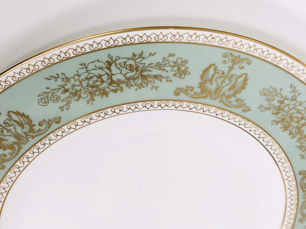 Wedgwood ウェッジウッド コロンビア セージグリーン 27cm プレート 計