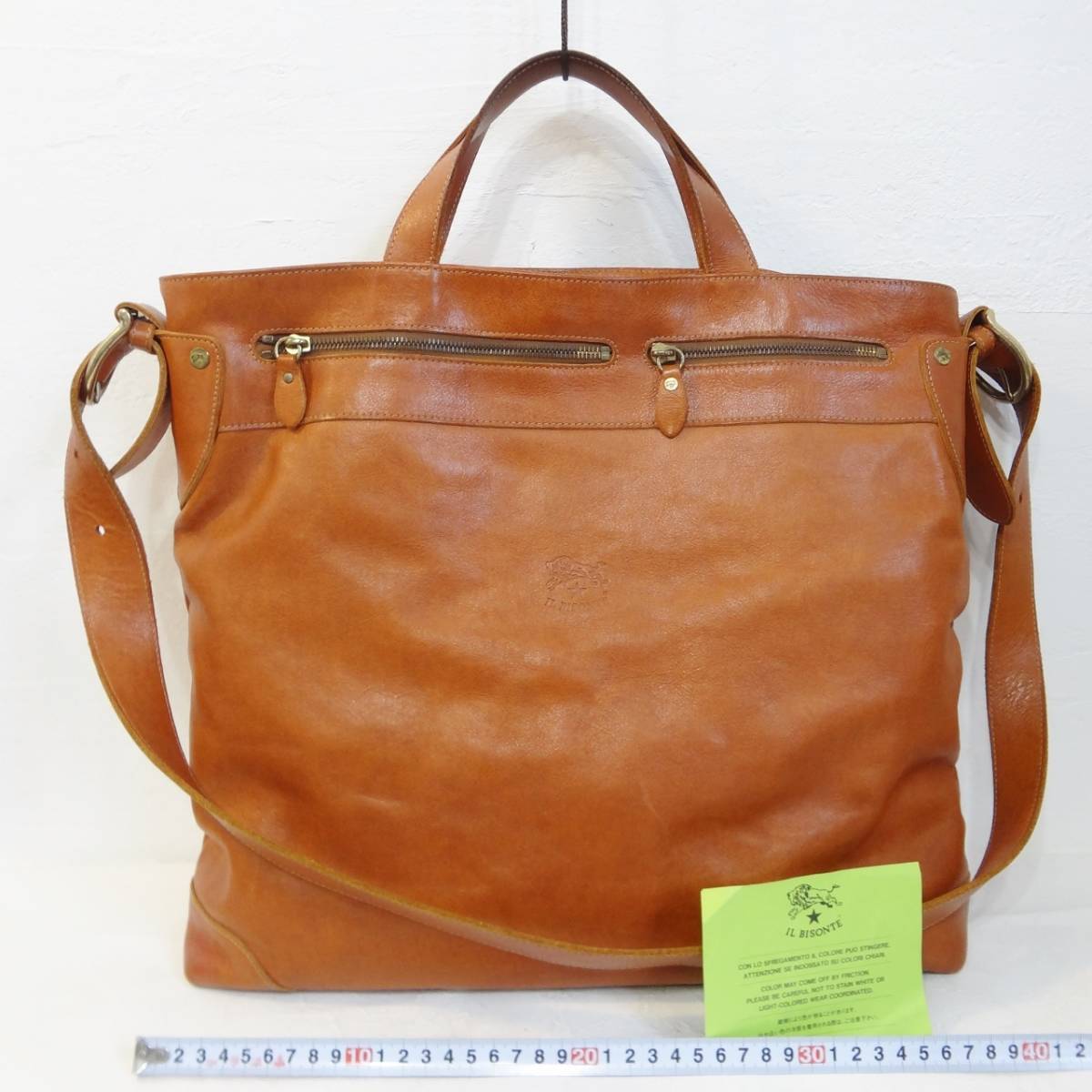 正規品，新作 良品 12万円程度 IL BISONTE イルビゾンテ 鞄 大型 ビジネスバッグ ショルダーバッグ ２WAY レザー 斜め掛け(かばん、バッグ)｜売買されたオークション情報、yahooの商品情報をアーカイブ公開 - かばん、バッグ