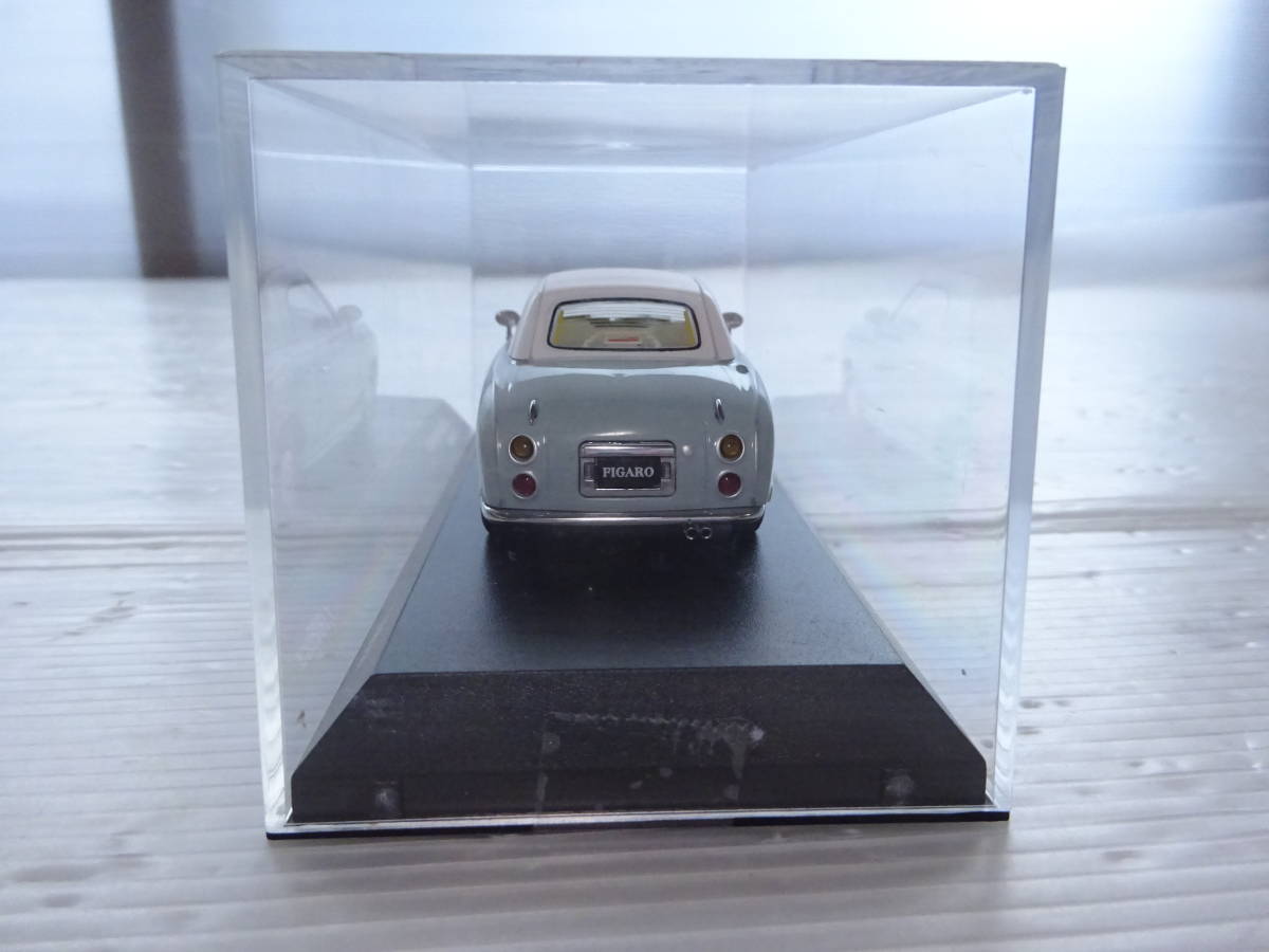 送60】1円～ 京商 1/43 日産 フィガロ ペールアクア ミニカー 
