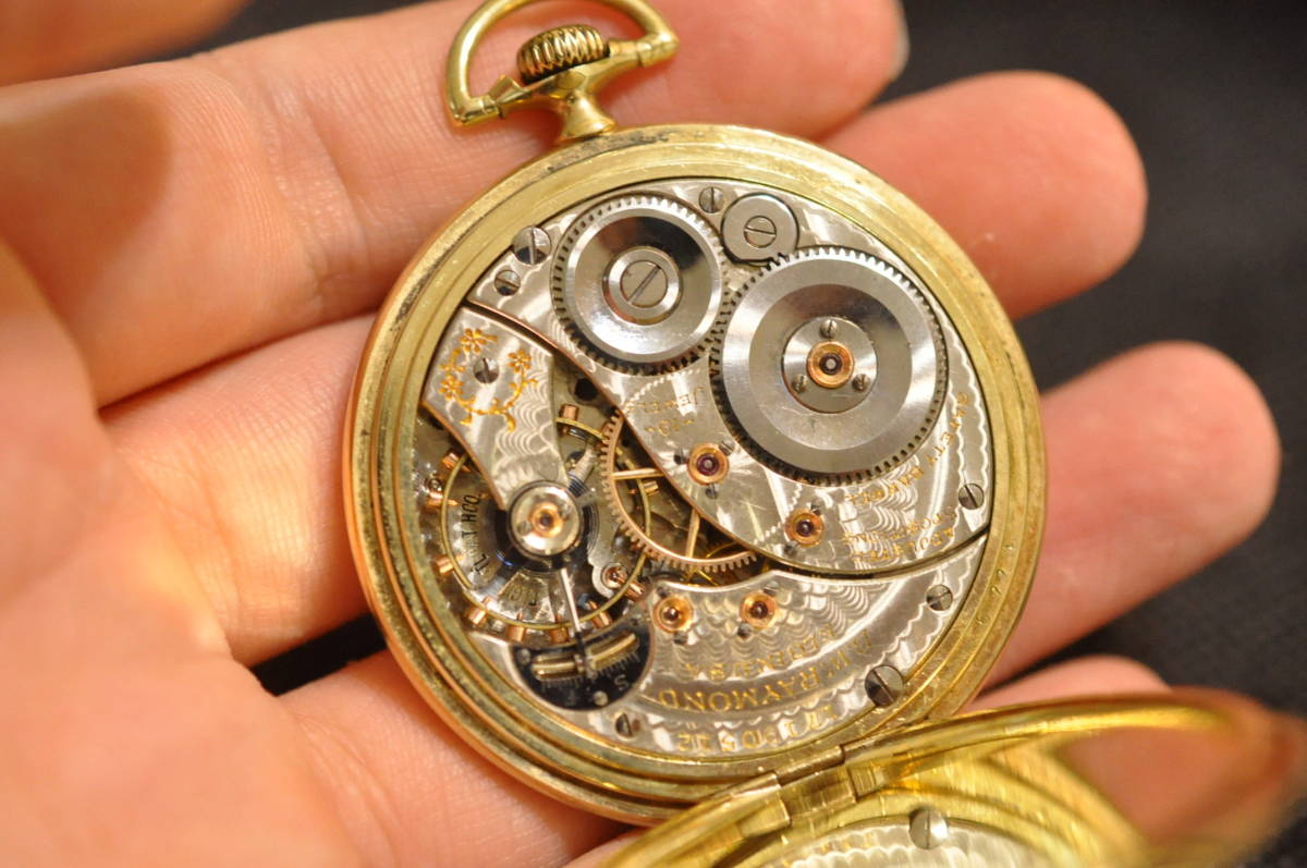 Art Deco】Elgin エルジン 懐中時計 アンティーク B.W. Raymond Grade