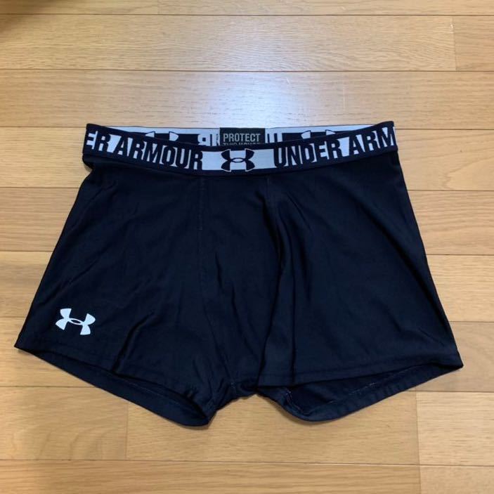 [部室整理]アンダーアーマー コンプレッションショートショーツ/黒/スパッツ/ラグビー部/XXL/ヒートギア/UNDER ARMOUR _1