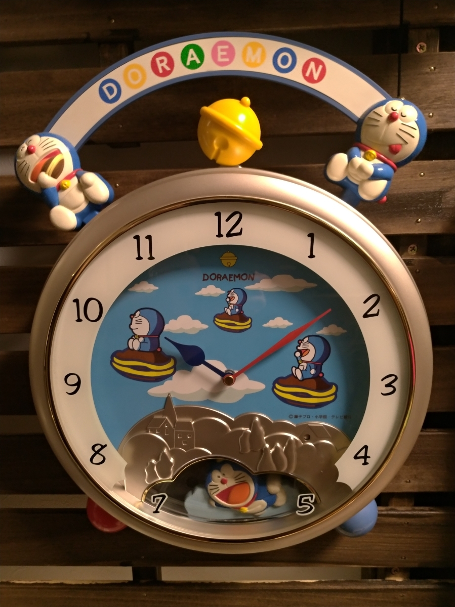 100%新品 SEIKO セイコー ドラえもん メロディー掛け時計 からくり時計
