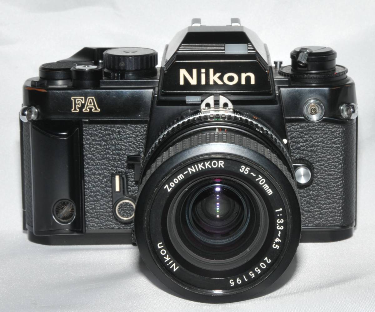 Nikon ニコン FA 35-70mm 動作品 Nikon 35-70mm ニコン HB-1付き 前後