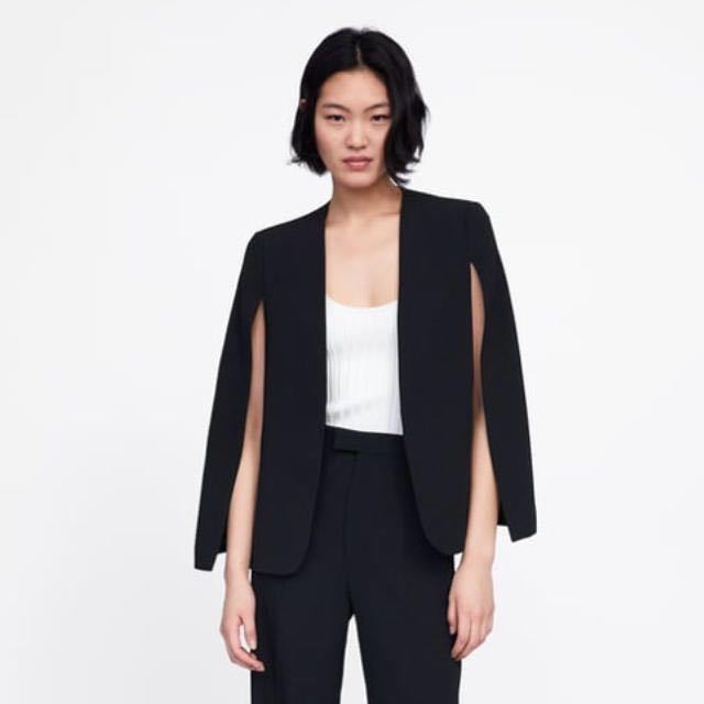 ZARA ザラ ・ 中古・古着通販ZARA ブラック - ノーカラーツイード