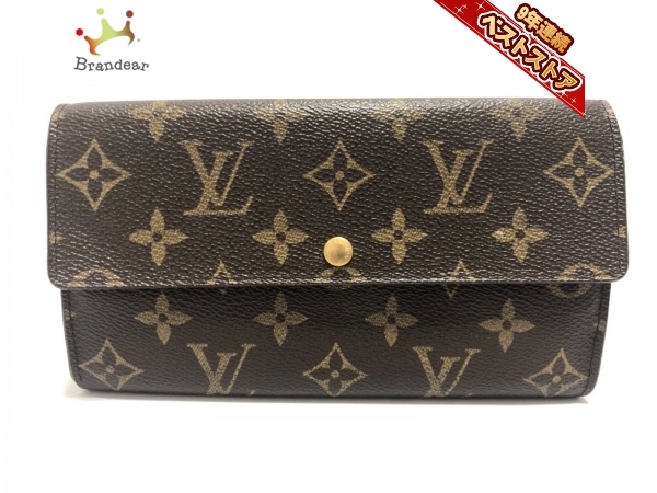 ルイヴィトン LOUIS VUITTON 長財布 M61725 ポシェット・ポルト モネ